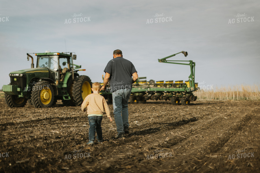 Walking to Planter with Farm Kid 8141