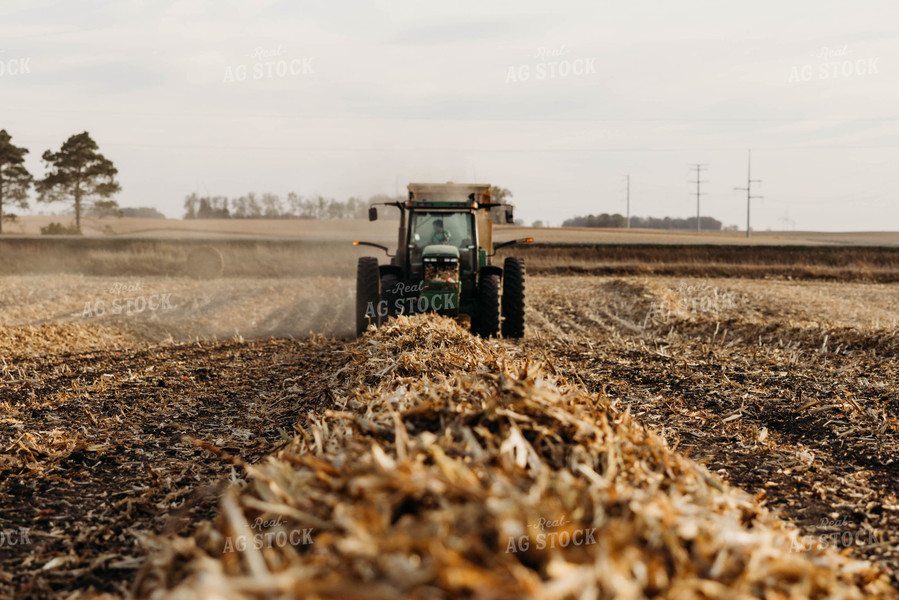 Baling Corn Stalks 152065