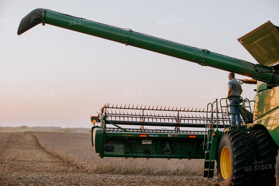 Farmer on Combine 77288