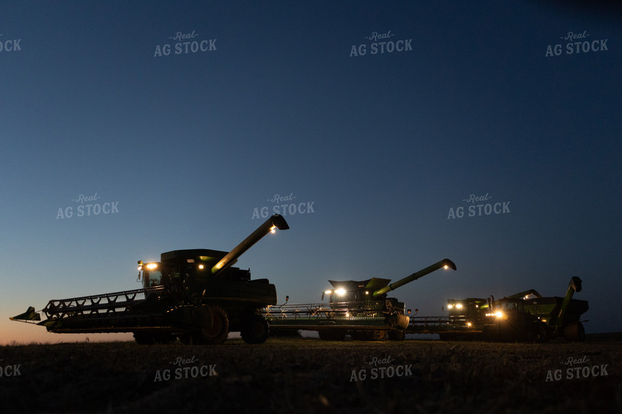 Harvest Machinery at Night 77300