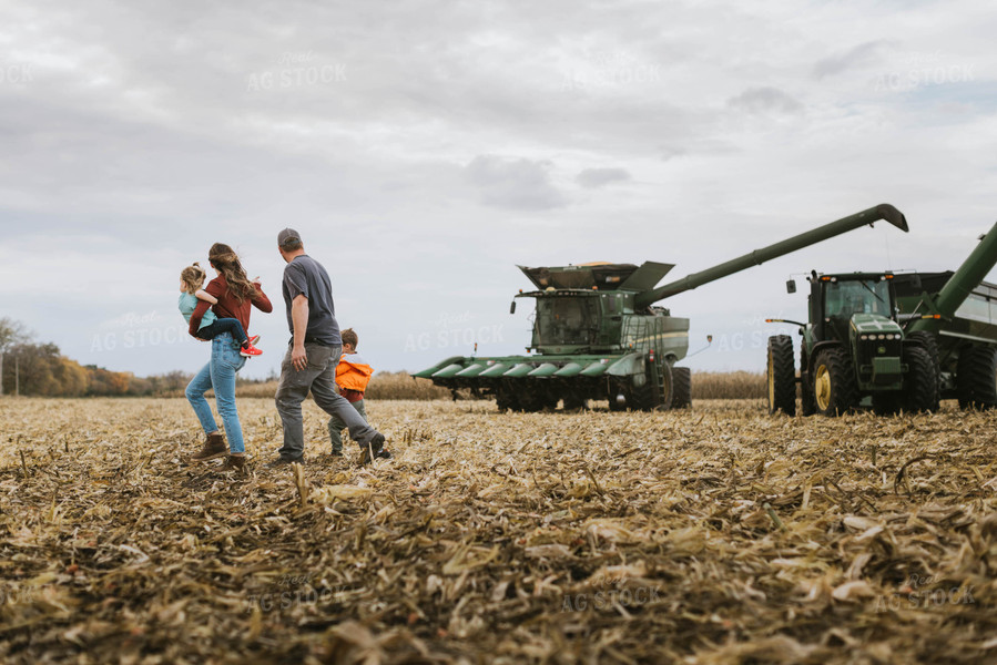 Farm Family in Field 8538