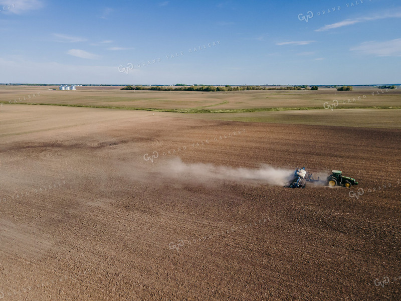 Planting on a Sunny Day Drone Photo 4261