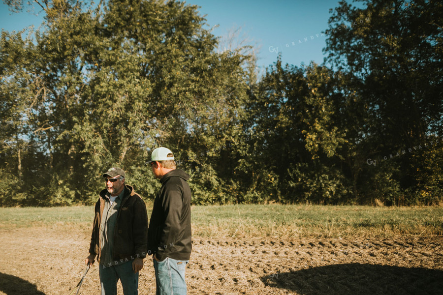 Farmers Talking in Soybean Field 5203