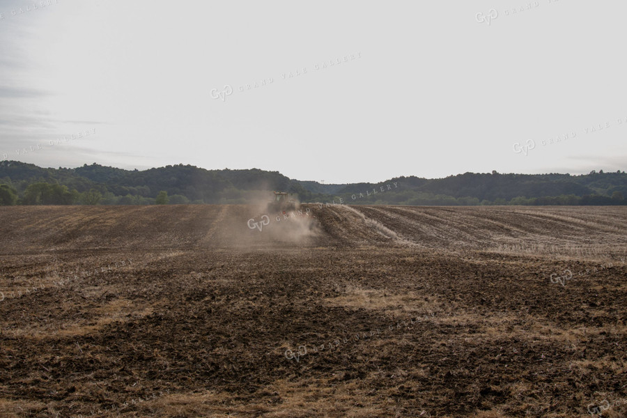 Vertical Tillage in Spring with Tractor 52089