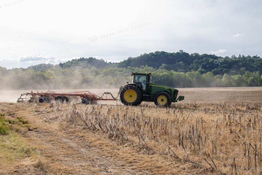 Vertical Tillage in Spring with Tractor 52120