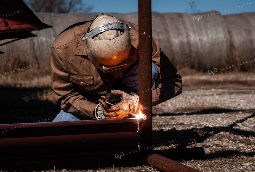 Welding on Cattle Gate 59029