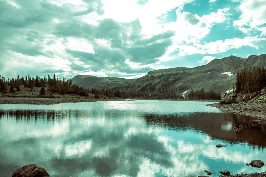 Western Landscape Mountains Lake 58011