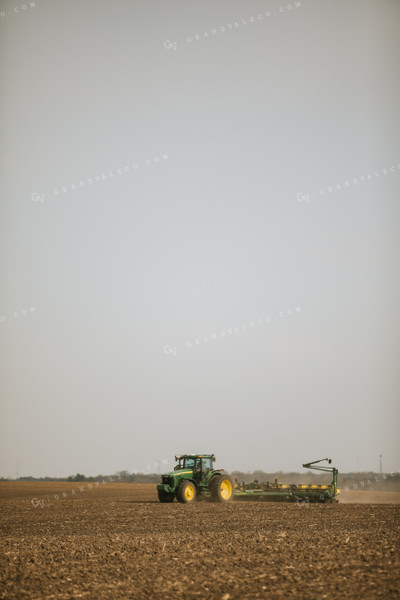 Planting with Tractor and Planter 5474