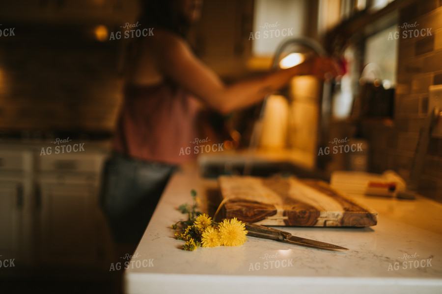 Wildflowers in Farm Kitchen 5588