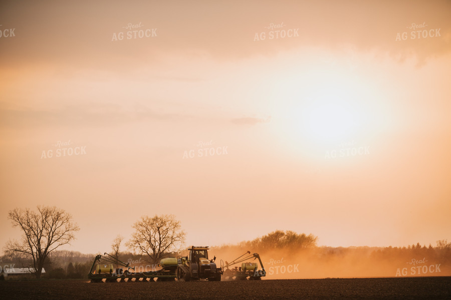 Planter in Field at Sunset 5708