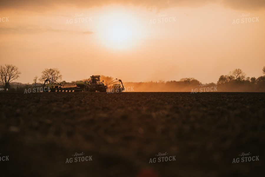 Planter in Field at Sunset 5710
