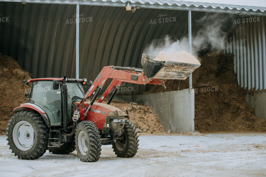 Tractor in Farmyard 77140