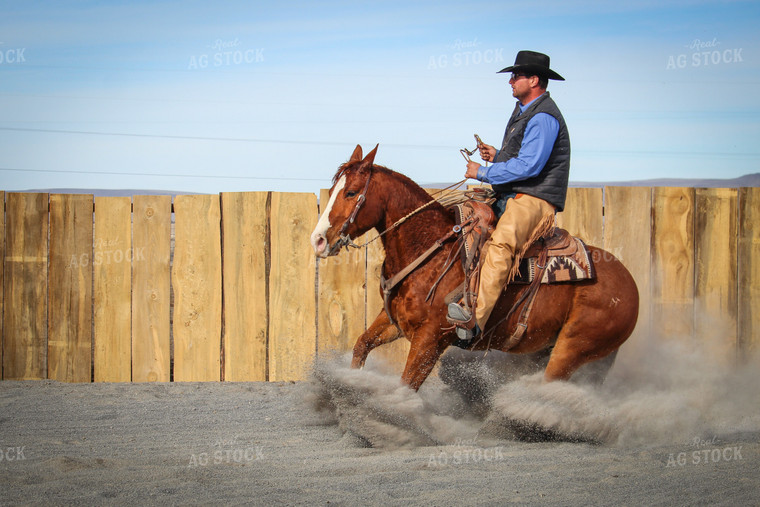 Male Rancher on Horse 78040