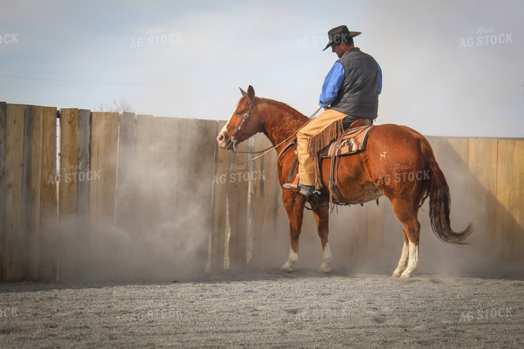 Male Rancher on Horse 78041