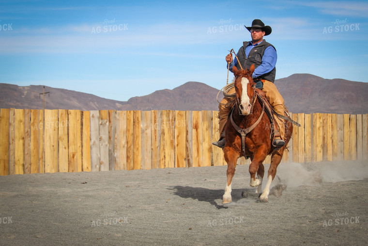 Male Rancher on Horse 78043