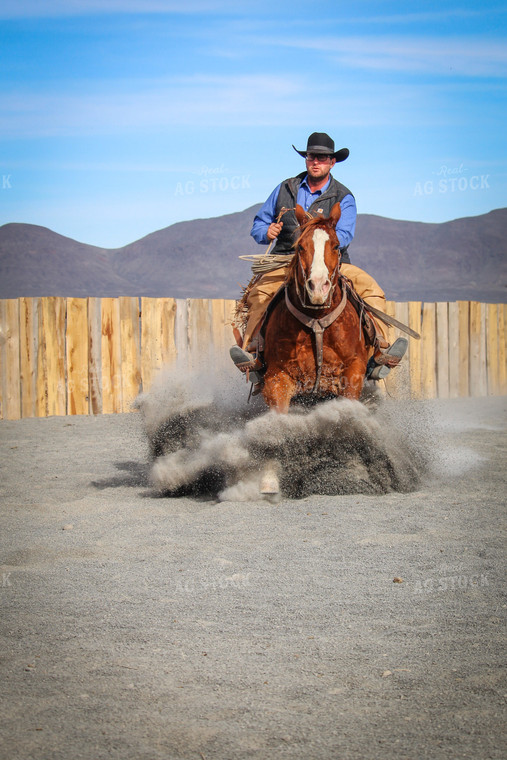 Male Rancher on Horse 78046