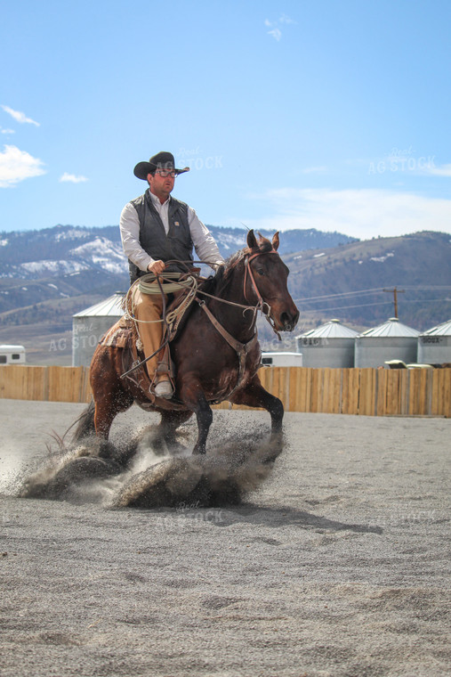 Male Rancher on Horse 78064