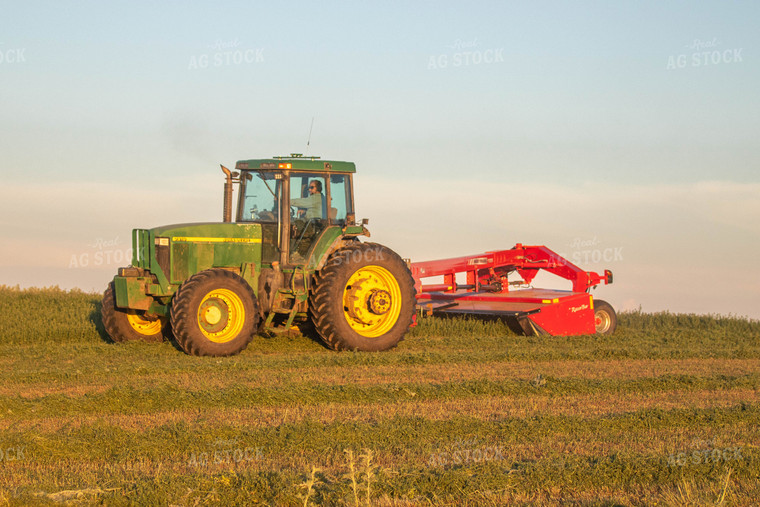 Tractor Cutting Alfalfa 72064