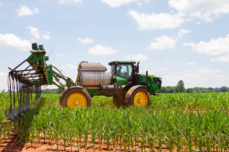 Sprayer with Y-Drop Nitrogen in Field 79053