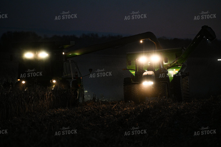 Corn Harvest at Night 90039