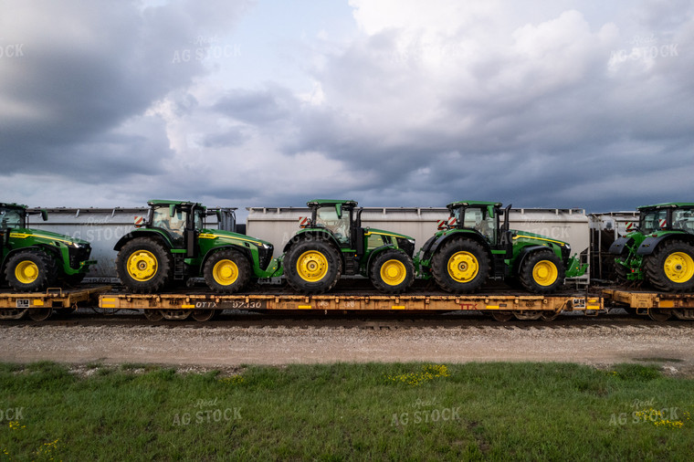 Tractors on Railroad 92002