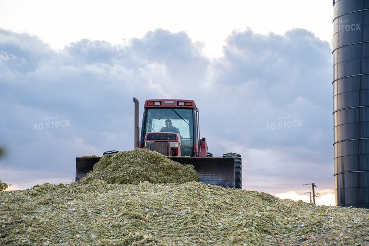 Tractor Getting Animal Feed 50233