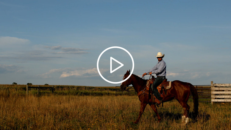 Rancher on Horseback 6515