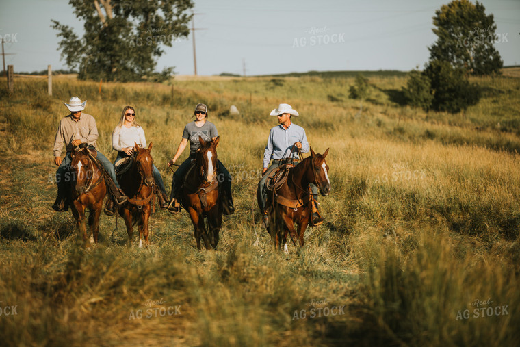 Ranchers on Horses 6379