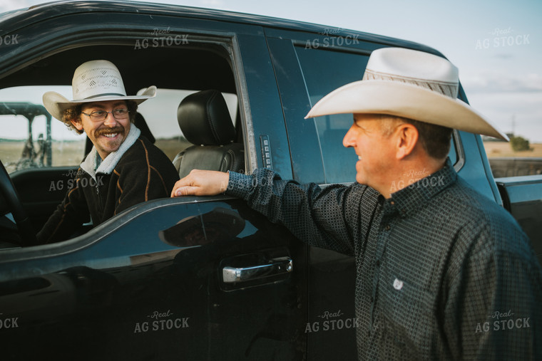 Ranchers Talking at Truck 6489