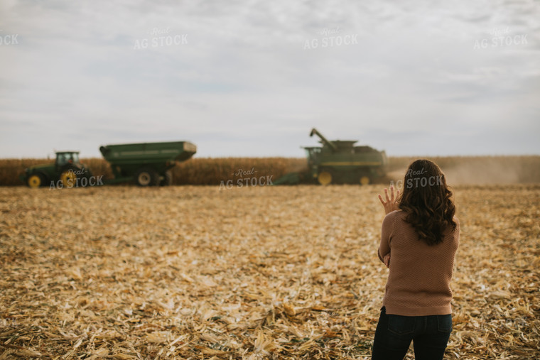 Farmer in Corn Field 6591