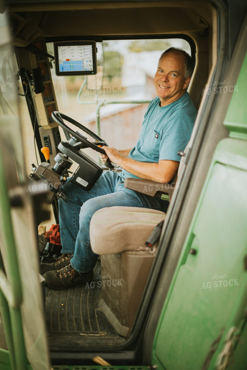 Farmer in Combine 6620