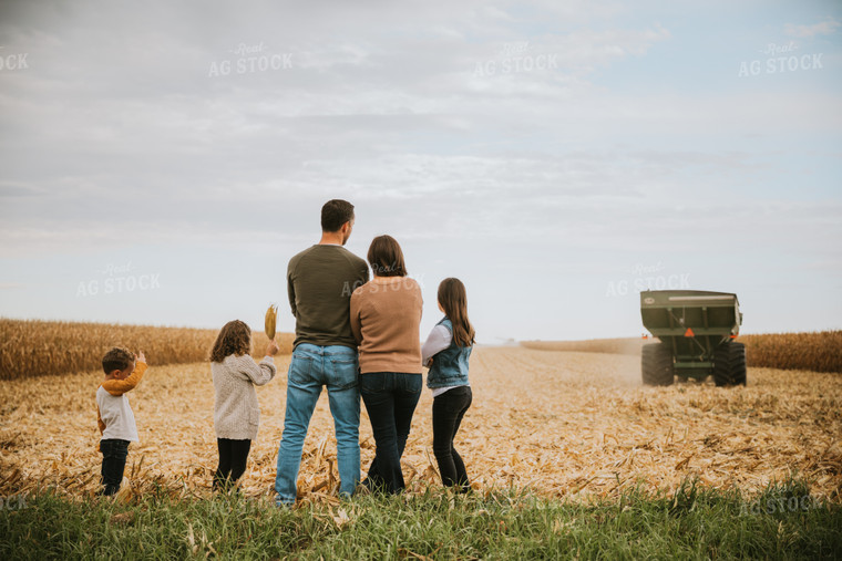 Farm Family in Field 6644