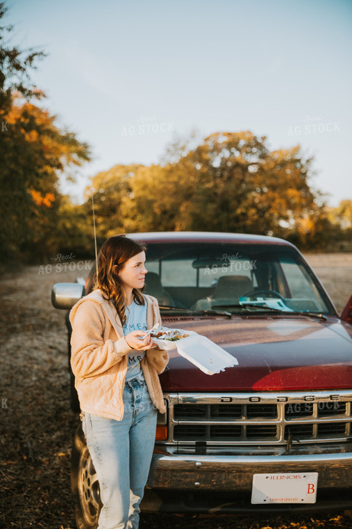 Farmer Eating a Meal 6735