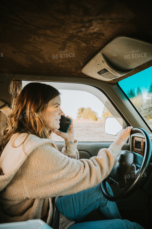 Farmer Talking on Phone 6746