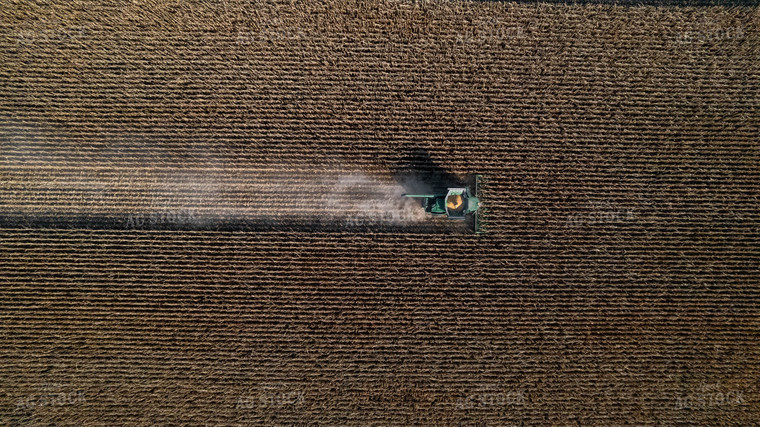 Aerial Corn Harvest 114013