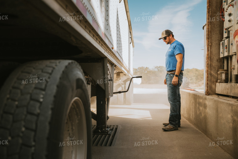 Male Farmer in Farmyard 7034