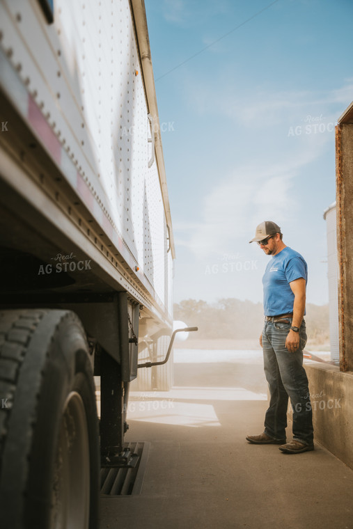 Male Farmer in Farmyard 7035