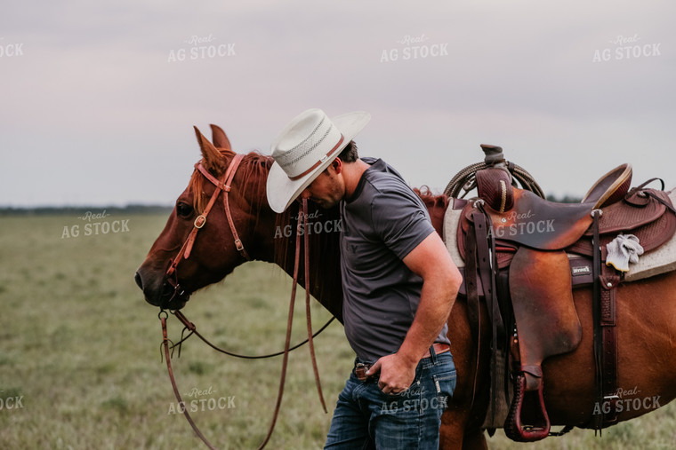 Rancher with Horse 64243