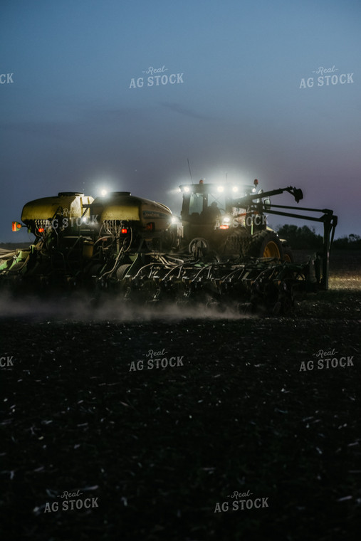 Planter in Field at Night 64254