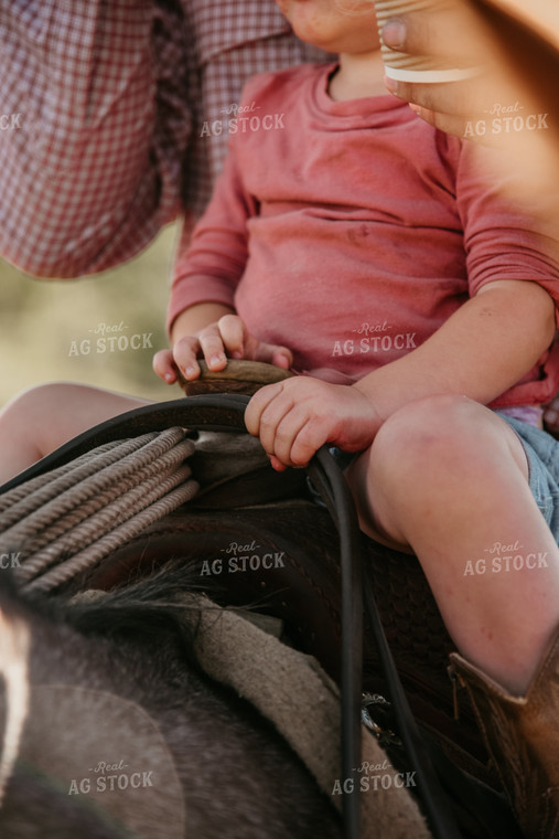 Farm Kid Riding Horse 64289