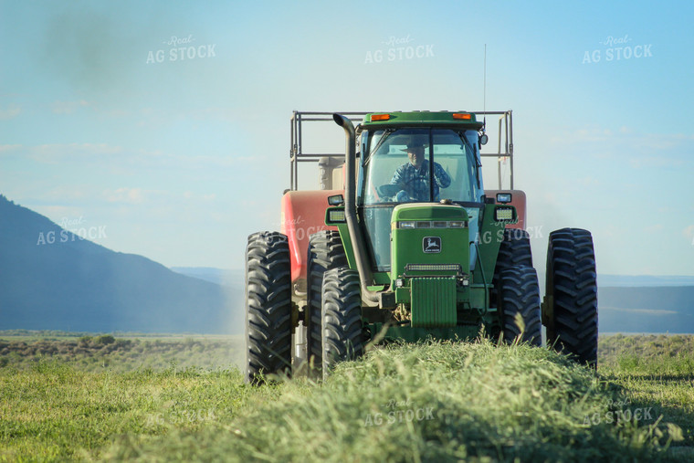 Baling Summer Hay Alfalfa and Mixed Grass 78141