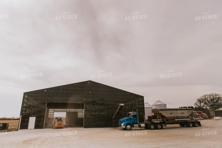 Tractor Drives into Dry Feed Storage Shed 7517