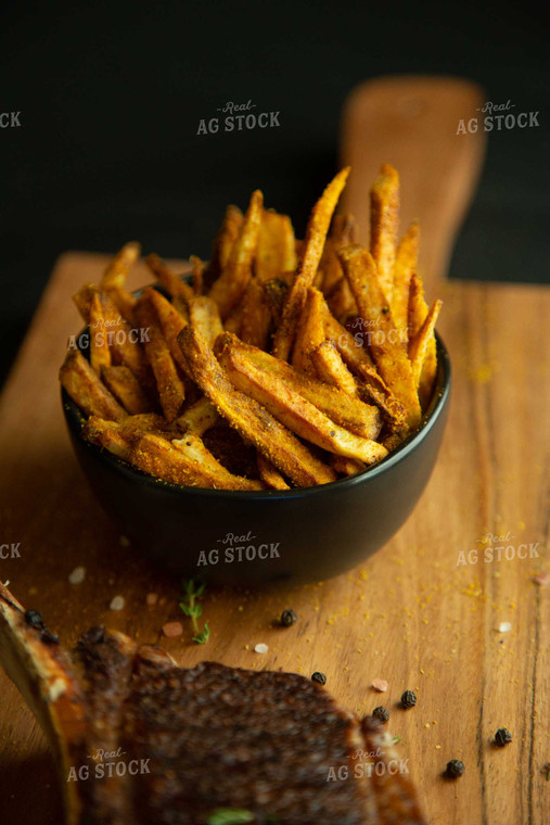 Grilled Cowboy Steak with Fries 134009