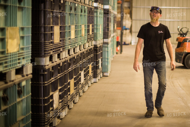 Salesman in Seed Storage Shed 7984