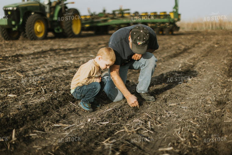 Checking Seed Depth with Farm Kid 8137