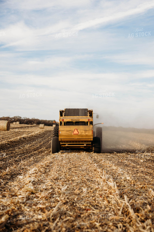 Baling Corn Stalks 152068