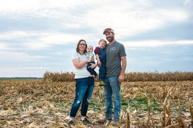 Farm Family in Field 129057