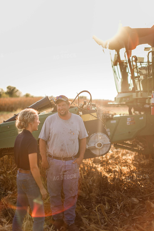 Farmer and Agronomist Talking in Field 8268