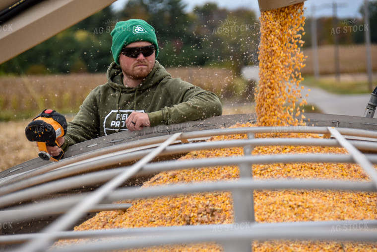 Farmer Watching Truck Fill 84216