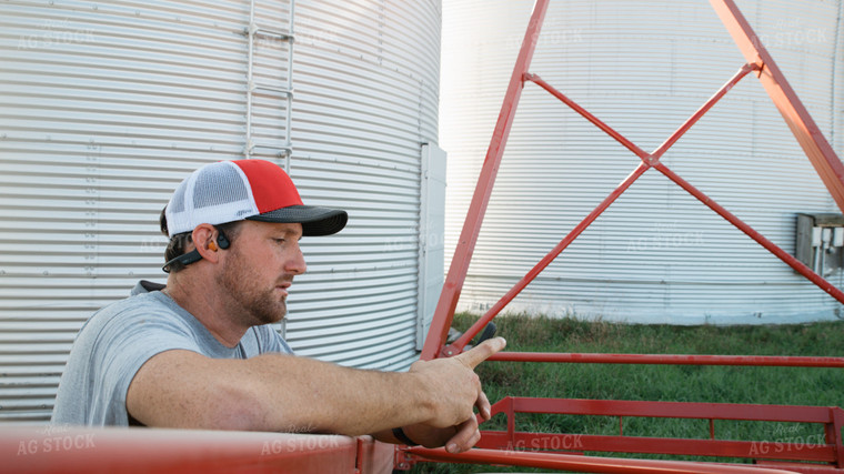 Farmer Using Phone 26084